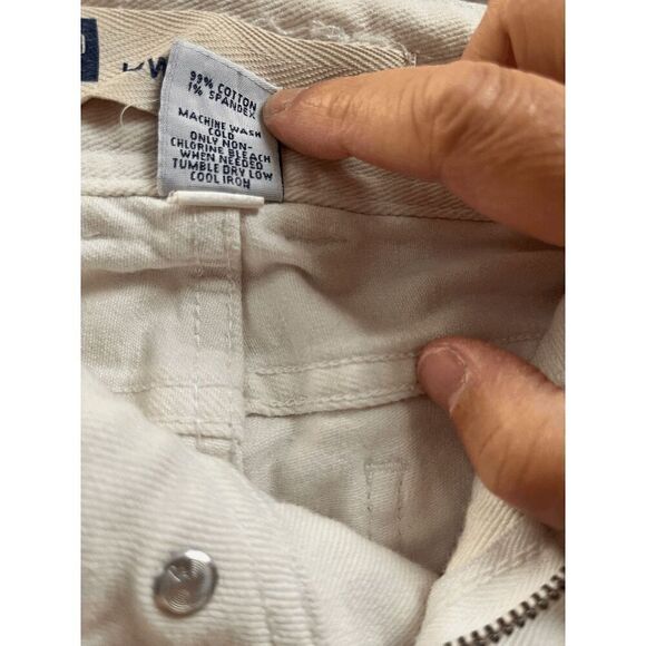 Gap Womens Low-rise Low-waist Casual Crop Denim Jeans Beige Size 4 - Picture 4 of 7